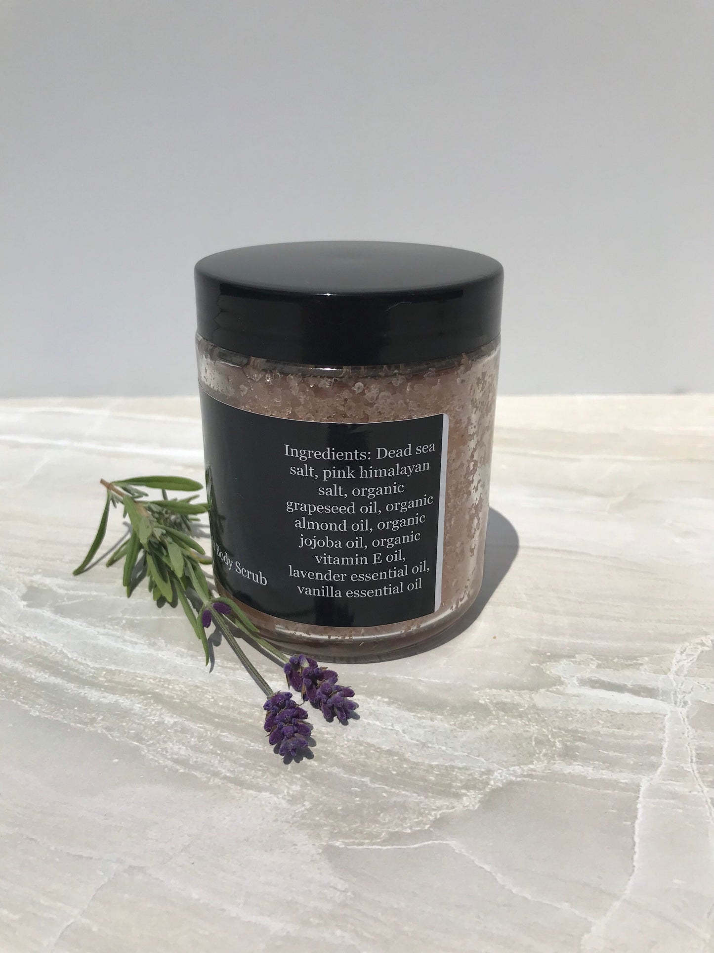 Lavender Vanilla Salt Body Scrub